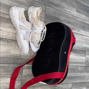 Nfinity Venegeance cheer shoes with bag